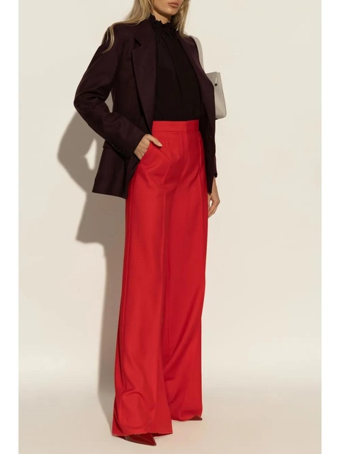 Victoria Beckham single-breasted wool blend blazer - Brown - zdjęcie produktu nr 2