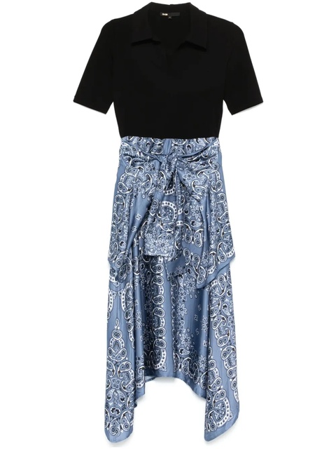 Maje panelled midi dress - Black - zdjęcie produktu nr 1