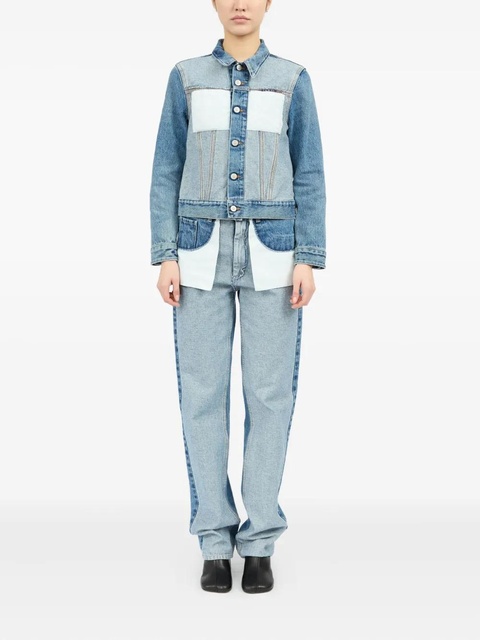 MM6 Maison Margiela two-tone denim jacket - Blue - zdjęcie produktu nr 2