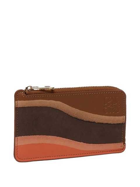 LOEWE Coin Landscape calfskin zip wallet - Brown - zdjęcie produktu nr 1