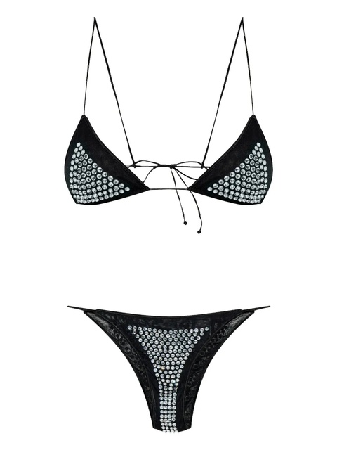 Oséree rhinestoned bikini - Black - zdjęcie produktu nr 1