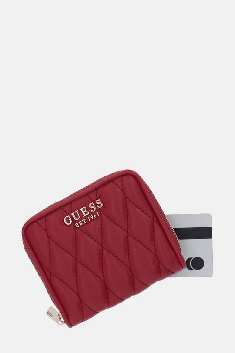 Guess portfel VALLA damski kolor czerwony SWQG81 22137 - zdjęcie produktu nr 1