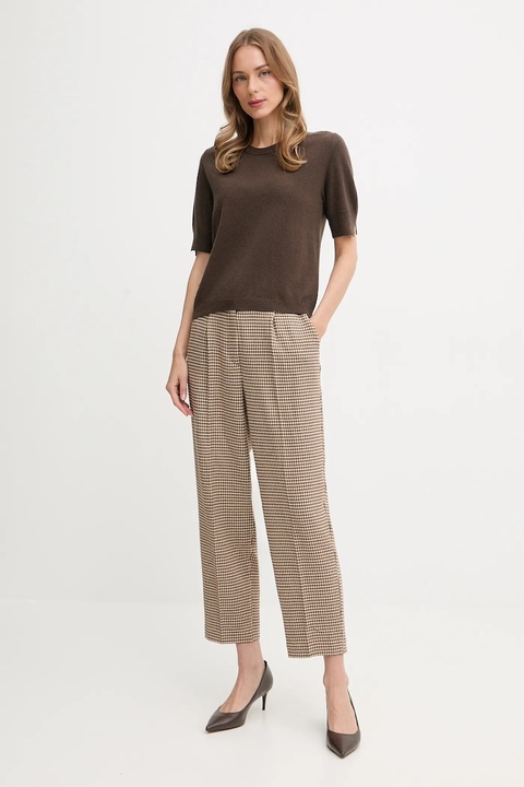 United Colors of Benetton sweter damski kolor brązowy lekki 1002D10D2 - zdjęcie produktu nr 2