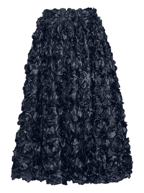 ROTATE BIRGER CHRISTENSEN Sun rose-embellished maxi skirt - Blue - zdjęcie produktu nr 2