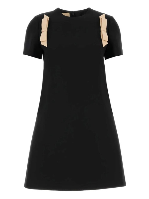 Valentino Garavani bow crepe cou dress - Black - zdjęcie produktu nr 1