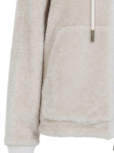 Moncler zip-up fleece hooded jacket - Neutrals - zdjęcie produktu nr 2