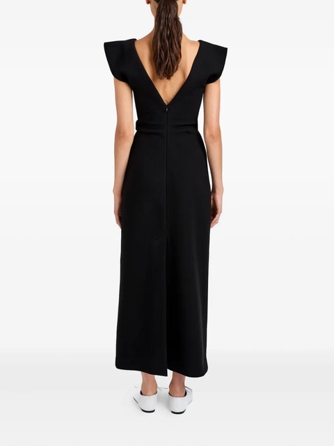 Proenza Schouler Mariam V-neck midi dress - Black - zdjęcie produktu nr 2