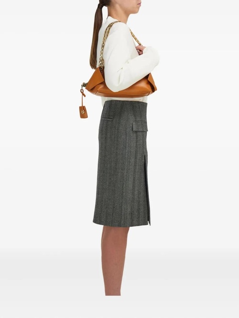 Ferragamo small Folded chain-strap shoulder bag - Brown - zdjęcie produktu nr 1