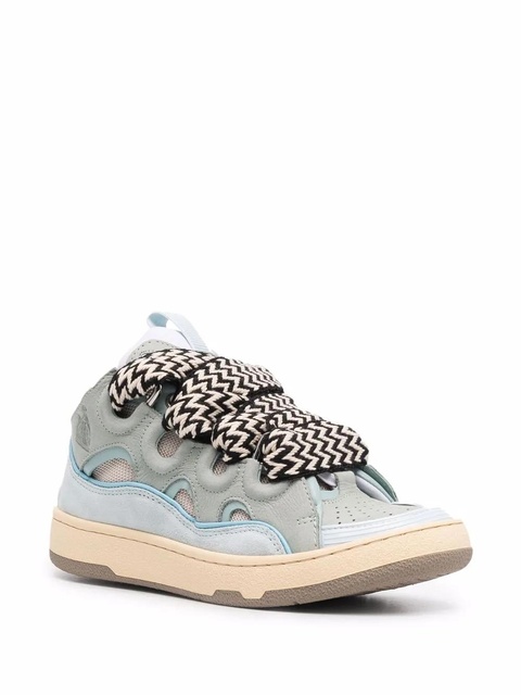 Lanvin Curb lace-up sneakers - Blue - zdjęcie produktu nr 2