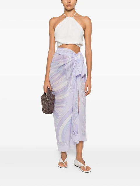 PUCCI geometric print pareo - Purple - zdjęcie produktu nr 1