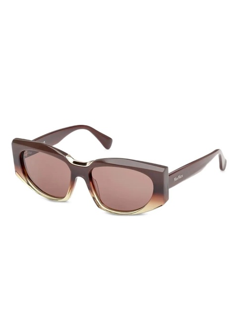 Max Mara Eyewear geometric-frame sunglasses - Brown - zdjęcie produktu nr 1