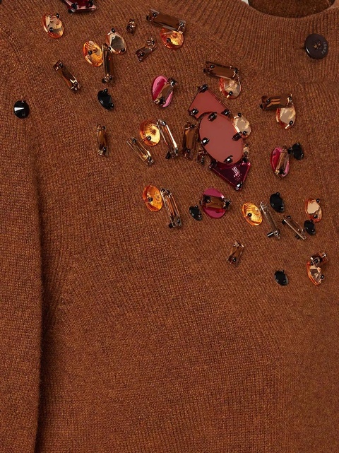 FENDI embellished cardigan - Brown - zdjęcie produktu nr 1
