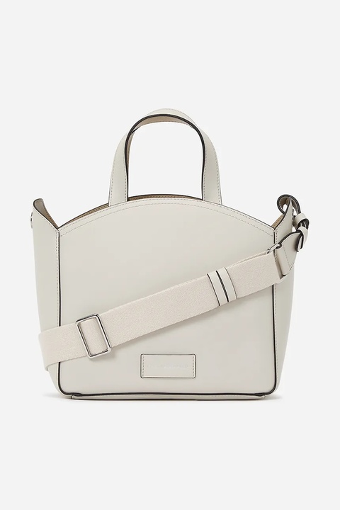 Karl Lagerfeld torebka skórzana kolor biały A1W30058 - zdjęcie produktu nr 1