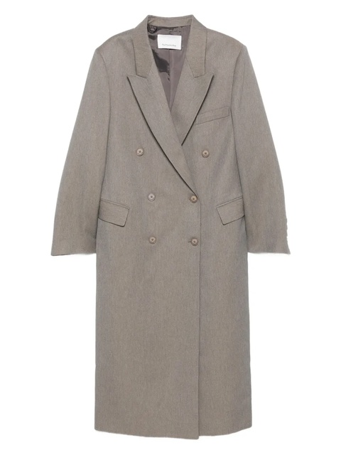 The Frankie Shop double-breasted peak-lapel coat - Grey - zdjęcie produktu nr 1