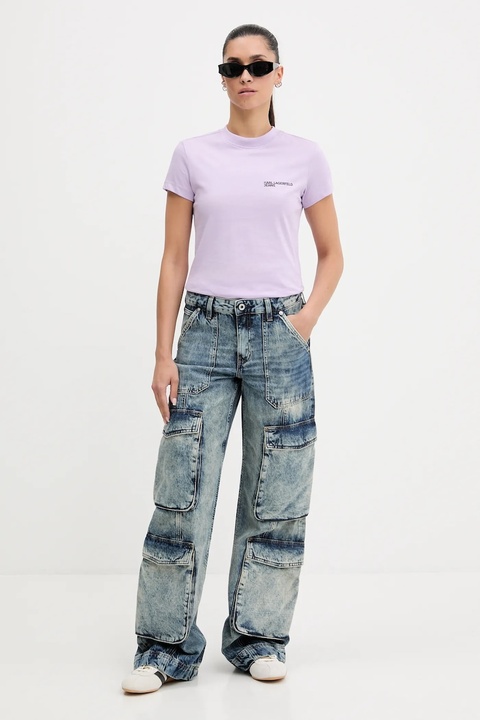 Karl Lagerfeld Jeans jeansy damskie medium waist A3W10073 - zdjęcie produktu nr 2