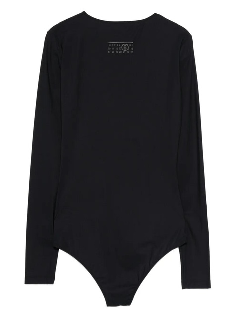 MM6 Maison Margiela long-sleeve bodysuit - Black - zdjęcie produktu nr 2