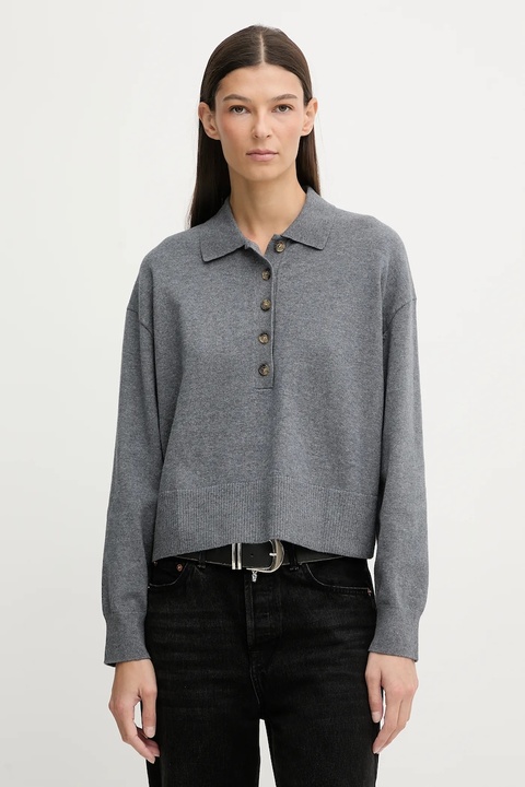 Marc O'Polo sweter damski kolor szary lekki 5000007502 - zdjęcie produktu nr 1