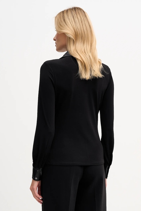 Dkny bluzka damska kolor czarny gładka WYTL0461 - zdjęcie produktu nr 2