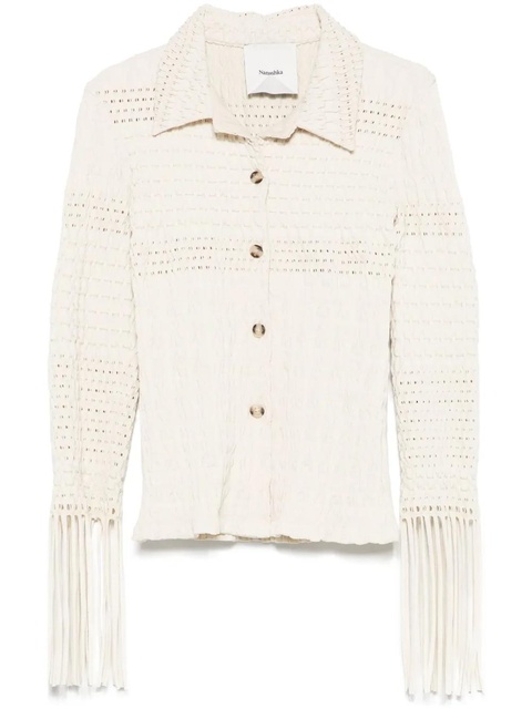 Nanushka Niceta shirt - Neutrals - zdjęcie produktu nr 1