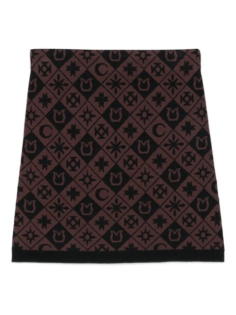 Nanushka geometric-pattern mini skirt - Brown - zdjęcie produktu nr 1