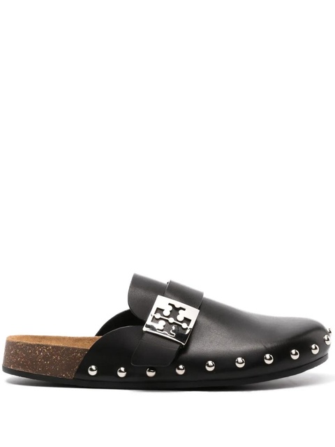 Tory Burch Mellow studded leather slippers - Black - zdjęcie produktu nr 1