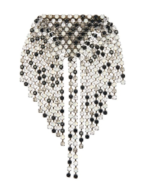 ISABEL MARANT Faye crystal-embellished brooch - Silver - zdjęcie produktu nr 1
