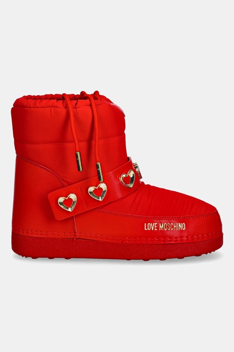Love Moschino śniegowce kolor czerwony JA24182G1NISD50A - zdjęcie produktu nr 2