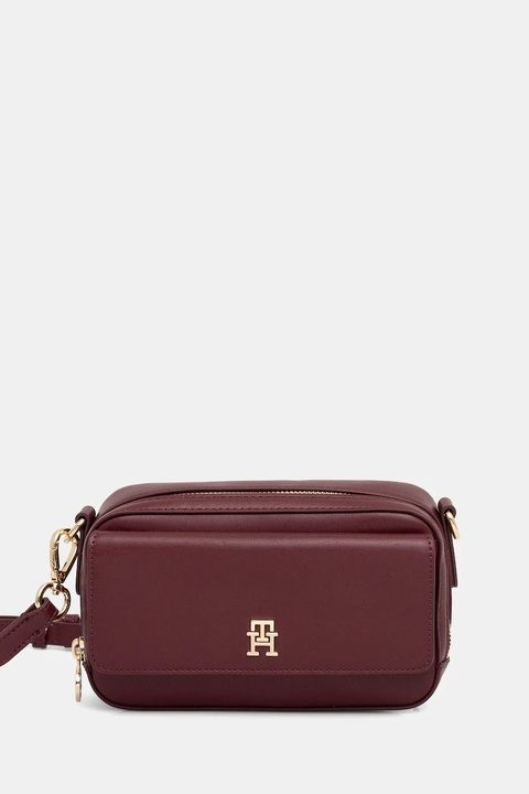 Tommy Hilfiger torebka kolor bordowy AW0AW17680 - zdjęcie produktu nr 1