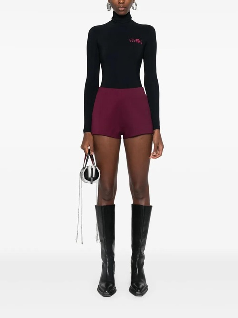 MM6 Maison Margiela numbers-motif bodysuit - Black - zdjęcie produktu nr 2