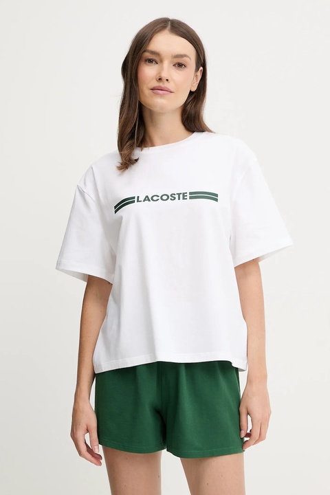 Lacoste piżama damska kolor biały 4F5883 - zdjęcie produktu nr 1