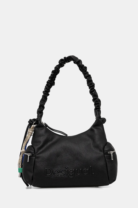 Desigual torebka HALF LOGO MONTVILLE B kolor czarny 25WAXP98 - zdjęcie produktu nr 1