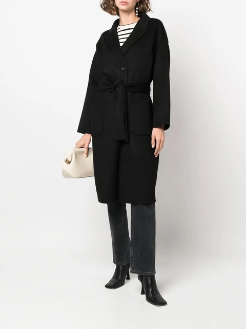 ANINE BING belted double-breasted coat - Black - zdjęcie produktu nr 2