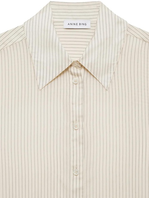 ANINE BING striped shirt - White - zdjęcie produktu nr 2