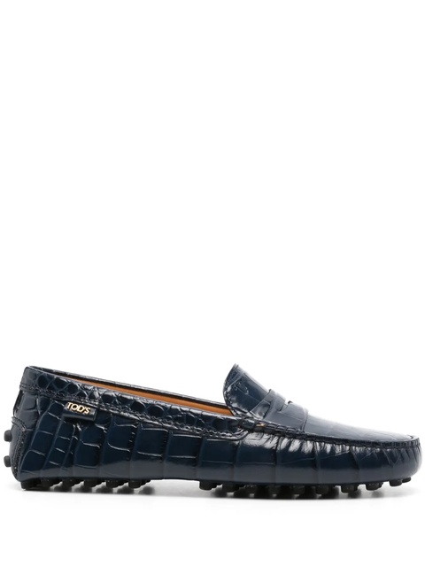 Tod's Gommino leather loafers - Blue - zdjęcie produktu nr 1