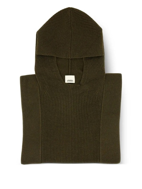 ISABEL MARANT merino wool hood - Brown - zdjęcie produktu nr 1