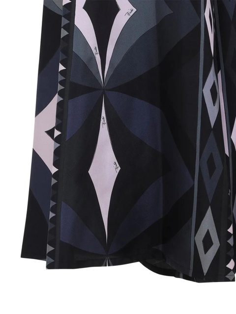 PUCCI geometric-print silk palazzo pants - Black - zdjęcie produktu nr 1