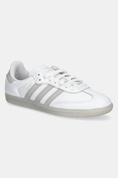 adidas Originals sneakersy skórzane Samba OG kolor biały JI3206 - zdjęcie produktu nr 1