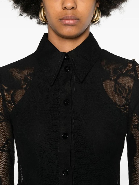 Sportmax Canosa floral-lace midi dress - Black - zdjęcie produktu nr 2
