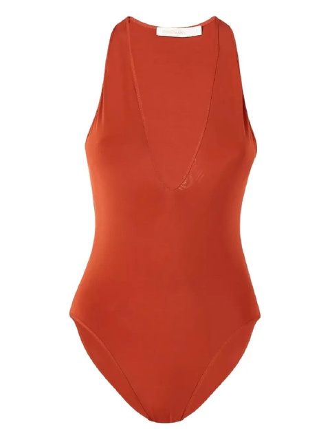 ZIMMERMANN deep-neck top - Brown - zdjęcie produktu nr 1