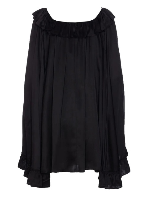 Chloé ruffled long-sleeves dress - Black - zdjęcie produktu nr 2