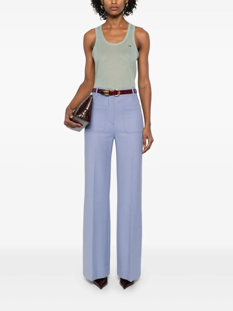 Victoria Beckham crepe tank top - Green - zdjęcie produktu nr 2