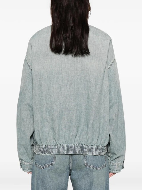 Miu Miu Chambray blouson jacket - Blue - zdjęcie produktu nr 2