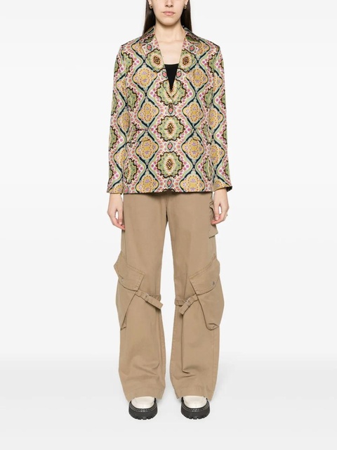 ETRO floral-print silk blazer - Green - zdjęcie produktu nr 2