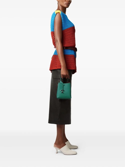 Tod's T-logo pebble-grain bucket bag - Green - zdjęcie produktu nr 2