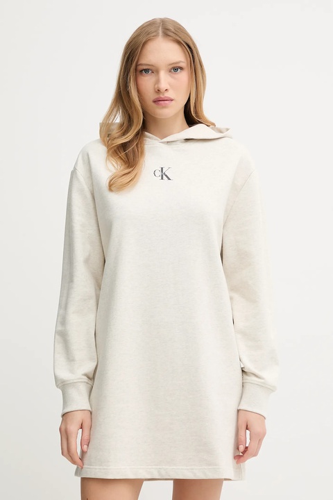 Calvin Klein Jeans sukienka kolor szary mini oversize LV047D229G - zdjęcie produktu nr 1