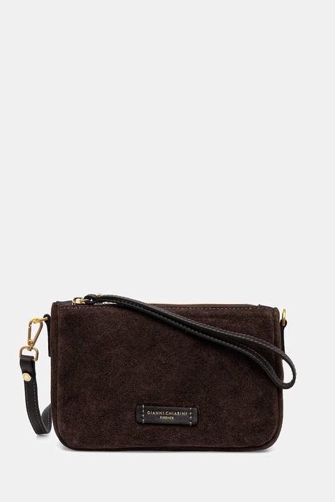 Gianni Chiarini torebka zamszowa NORA POUCH kolor brązowy BS.10224.CM - zdjęcie produktu nr 1