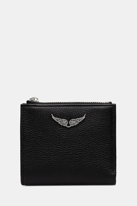 ZADIG&VOLTAIRE portfel skórzany damski kolor czarny LWSG03725 - zdjęcie produktu nr 1