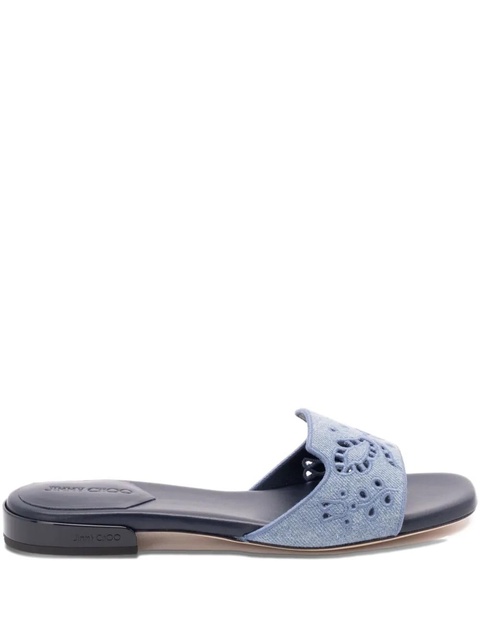 Jimmy Choo Ariane cut-out flat sandals - Blue - zdjęcie produktu nr 1