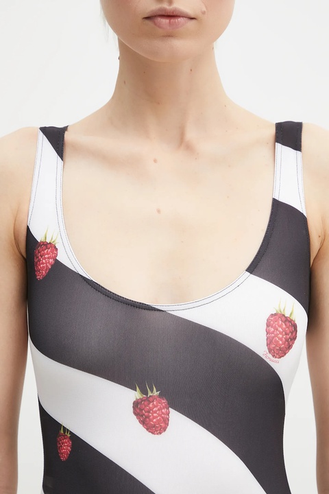 Fiorucci body Striped Raspberry Print kolor czarny W02SPTBO292LY01MU01 - zdjęcie produktu nr 2