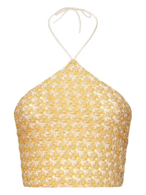 Missoni halter-neck embellished blouse - Yellow - zdjęcie produktu nr 1